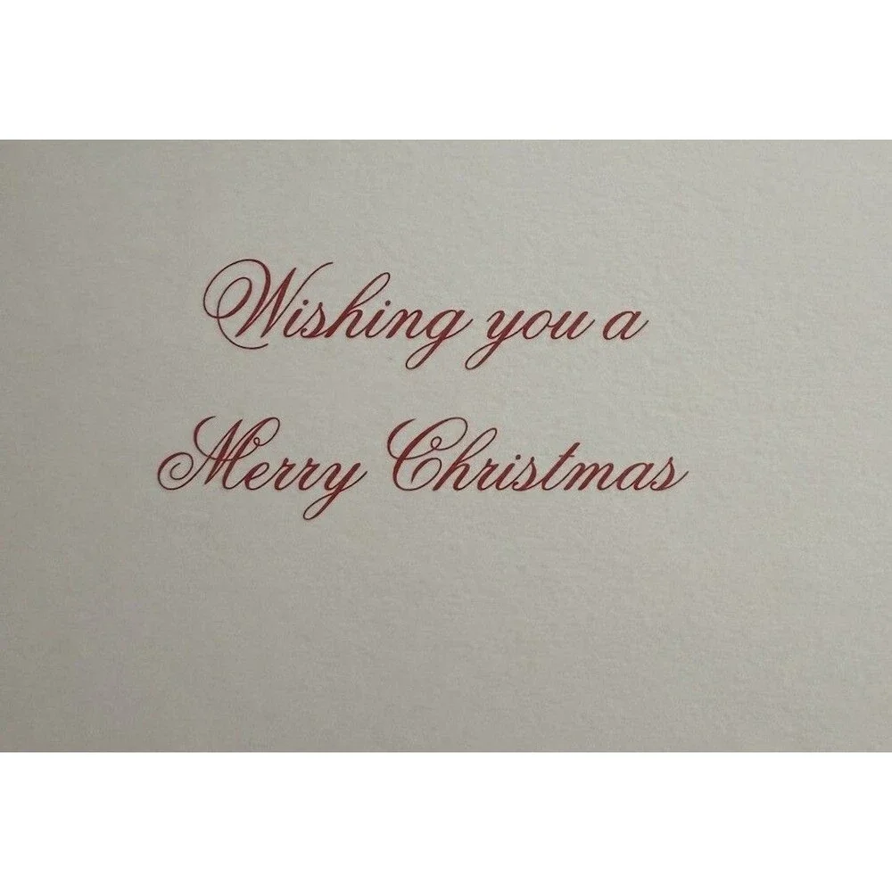 Oddballs Vintage Watercolor Greeted Christmas Card Box Of 10 Waiting To Be Hung